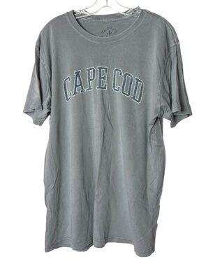 Cuffy’s Cape Cod Graphic T-Shirt Gray Coastal Preppy Men’s Large